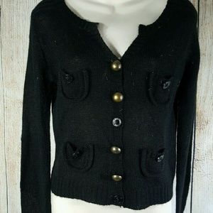 HEART N CRUSH Large Button Front Sweater